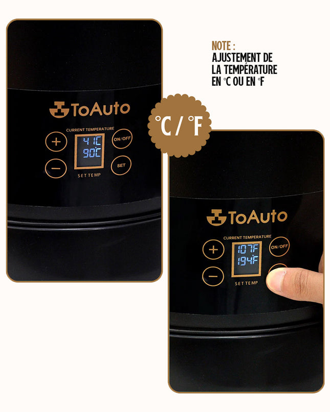 Chauffe-cire ToAuto™ 30lbs (15L) avec affichage numérique